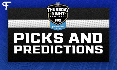 Week 10 Thursday Night Football pick, prediction against .